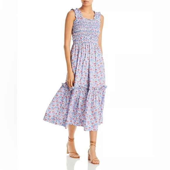 Sea NYC Peggy Cotton Floral Print Dress - Picture 1 of 10